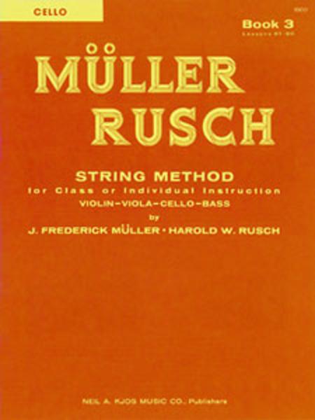 Muller-Rusch String Method Book 3 - Cello by Frederick Muller and Harold Rusch
