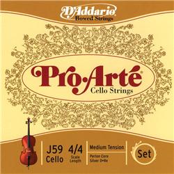 D'Addario Pro-Arte 4/4 Size Cello String Set (J59 4/4M)